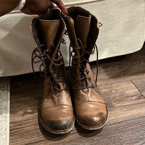 Bed Stu Brown Lace Up Boots